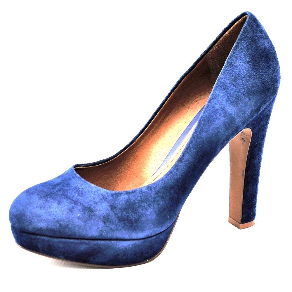 Aldo blue suede pumps. Sz 38.